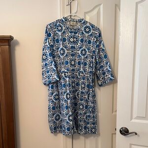 Tuckernuck Blue and White Mini Dress